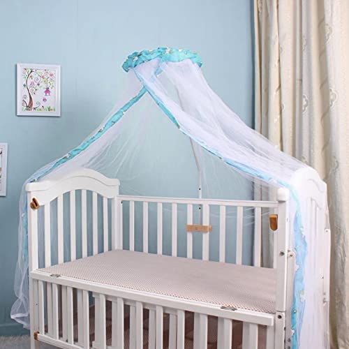 Moustiquaire Ciel de Lit Bébé Tente de Lit de Bébé Moustiquaire Dôme Enfant Couverture de Moustiquaires Pliable pour Nouveau-né Moustiquaires Infantile...