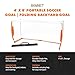 Bownet Portable Soccer Goal Net - Folding Pop Up Soccer for Training & Practice - Ideal for Yard Games for Kids & Youth, Sports Enthusiasts - Big Soccer Goal for All Ages - 4x8 Feet