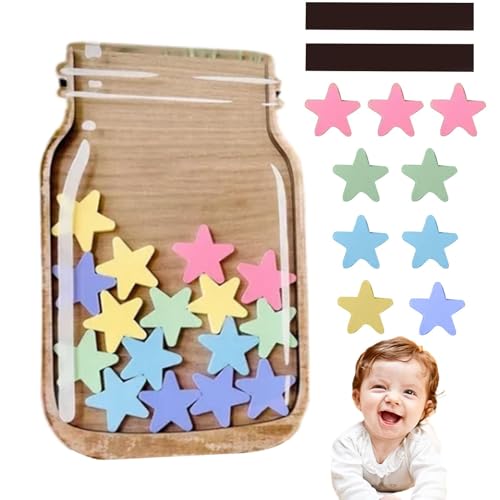 Bicchiere di ricompensa per bambini, barattolo di ricompensa magnetico, barattolo di ricompensa magnetico, barattolo di ricompensa per bambini con 25 stelle, vaso di ricompensa per insegnanti e Bicchiere di ricompensa per bambini, barattolo di ricompensa magnetico, barattolo di ricompensa magnetico, barattolo di ricompensa per bambini con 25 stelle, vaso di ricompensa per insegnanti e
