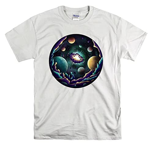 T-shirt Space Explosion Big Ben blanc XXL vêtement mode streetwear mixte