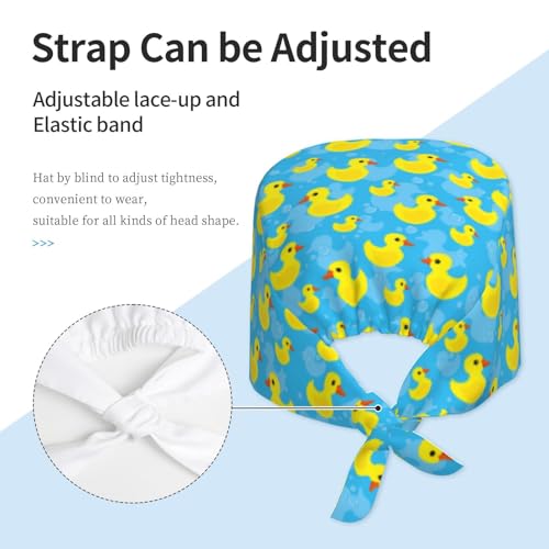 Image of Breathable Working Cap with Adjustable Sweatband Scrub Cap for Men /Women | Breathable Working Cap with Adjustable Sweatband Scrub Cap for Men /Women