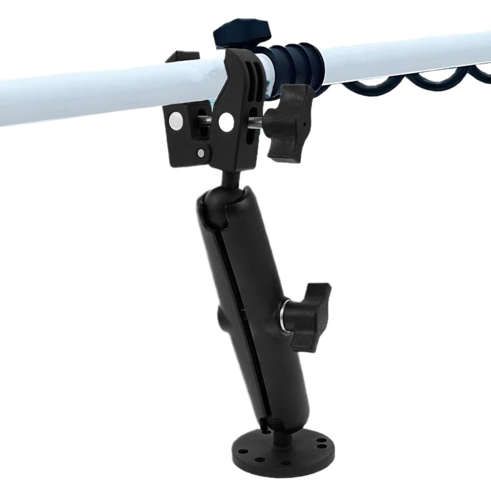 Trolling Motor Stabilizer Mount Support Clamp 360 Degree Adjustable Tough Claw Aluminum Boat Trolling Motor Shaft
