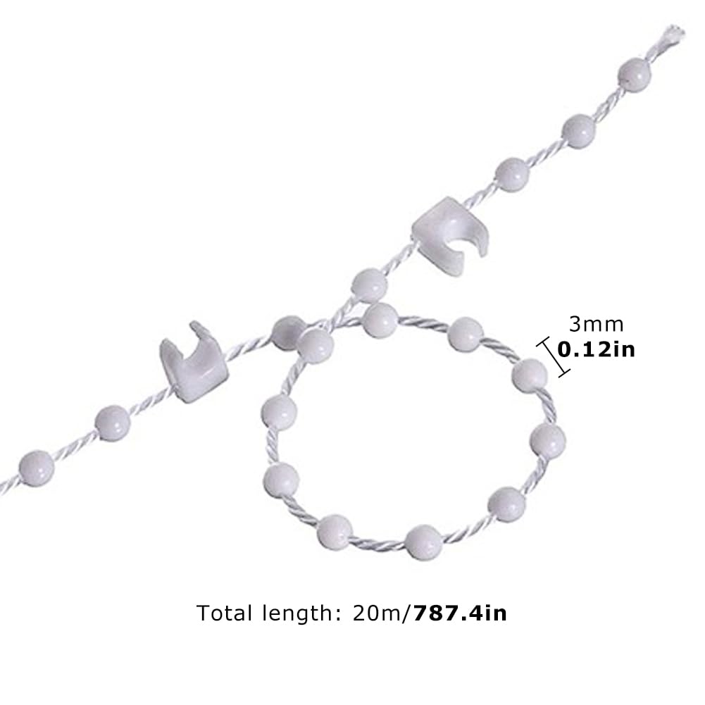 Lamel gewicht ketting, voor stoffen verticale lamellen, per losse meters