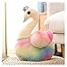 JSJJATF Stofftier Bunte Plüsch Flamingo Spielzeug gefüllt Netter Schwan mit Krone Weiche Puppe Baby Kinder Spielzeug Hochzeitsgeschenk für Freunde (Color : Yellow, Height : 40cm)