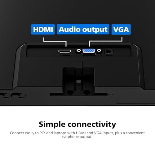 Image of Philips 22E2N1100 22 inch Computer Monitor, Full HD 1920x1080 IPS Display, 120Hz Refresh Rate, 1ms MPRT, Adaptive-Sync, LowBlue Mode, Flicker-Free, HDMI & VGA, 4 Year Advance Replacement Warranty