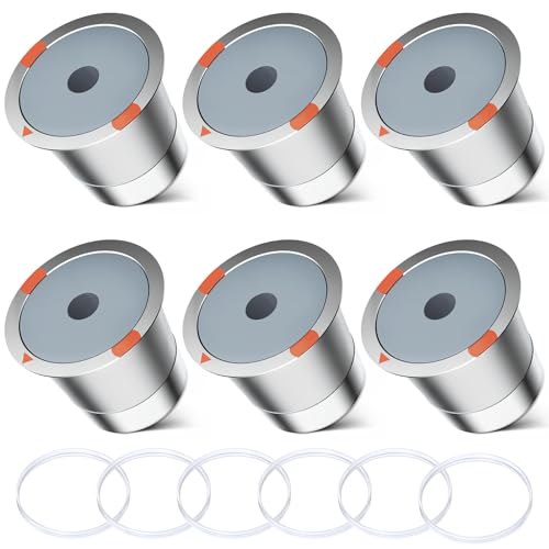 Image of Reusable k Cup Coffee Filters,Universal stainless steel Refillable k Cups Filter Use for Keurig 2.0 and 1.0 Coffee Makers-brewers (6pack)