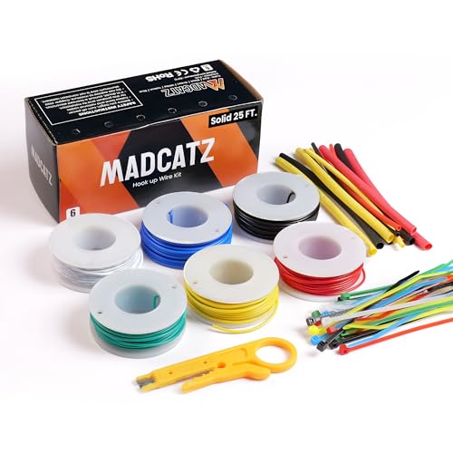 Fil de raccordement pour prototype électronique 22 AWG cuivre rigide 1007
