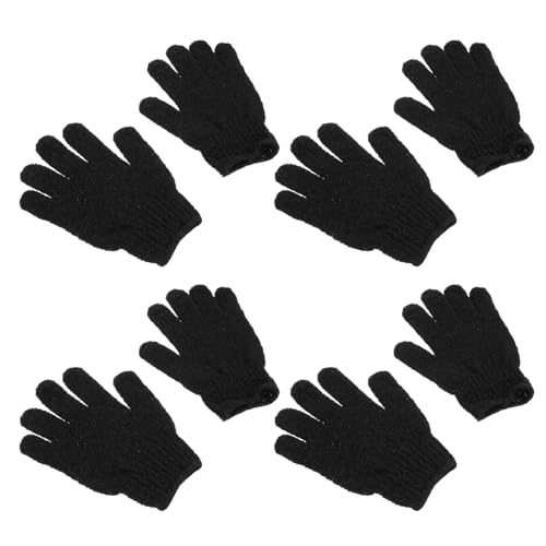 LALADEFIEE 4 Guantes de Baño Exfoliantes para Ducha Eliminación Profunda de Muerta Suaves y Cómodos para Cuello Hombros y Pies Cuidado y Delicado