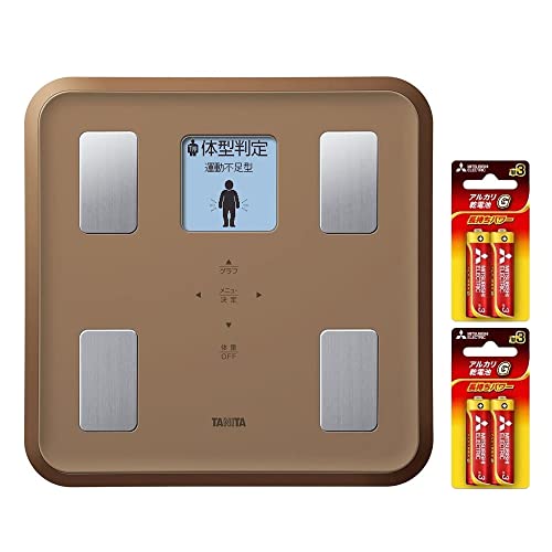 Amazon Co Jp タニタ 体組成計 810 Br ブラウン 予備電池付セット 日本製 フルドット液晶の表示画面採用 顔イラストや応援メッセージ表示 ホーム キッチン