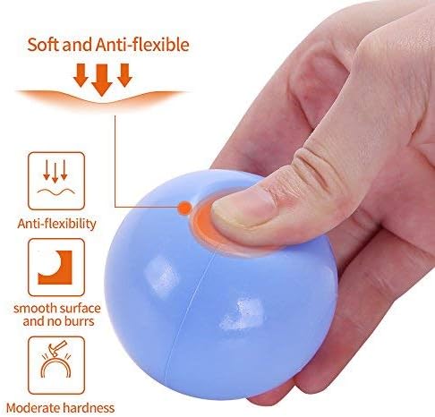 Miniatura 4 de PlayMaty Pelotas para hogueras  Coloridas sin ftalatos sin BPA, 100 unidades de plástico Ocean Balls de 2.2 pulgadas a prueba de aplastamiento para