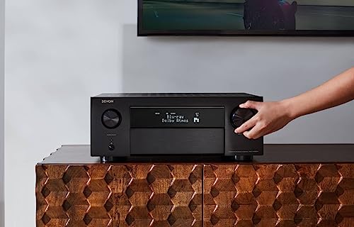 Denon AVC-X4800H 9.4-Kanal AV-Receiver, Verstärker mit Auro-3D, Dolby Atmos, DTS:X,6 '8K-Eingängen...