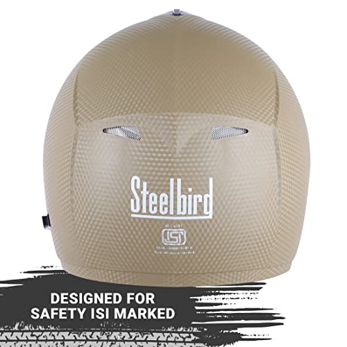 Image of Steelbird Rox Cyborg ISI Certified Full Face Helmet for Men and Women with Inner Smoke Sun Shield and Outer Clear Visor