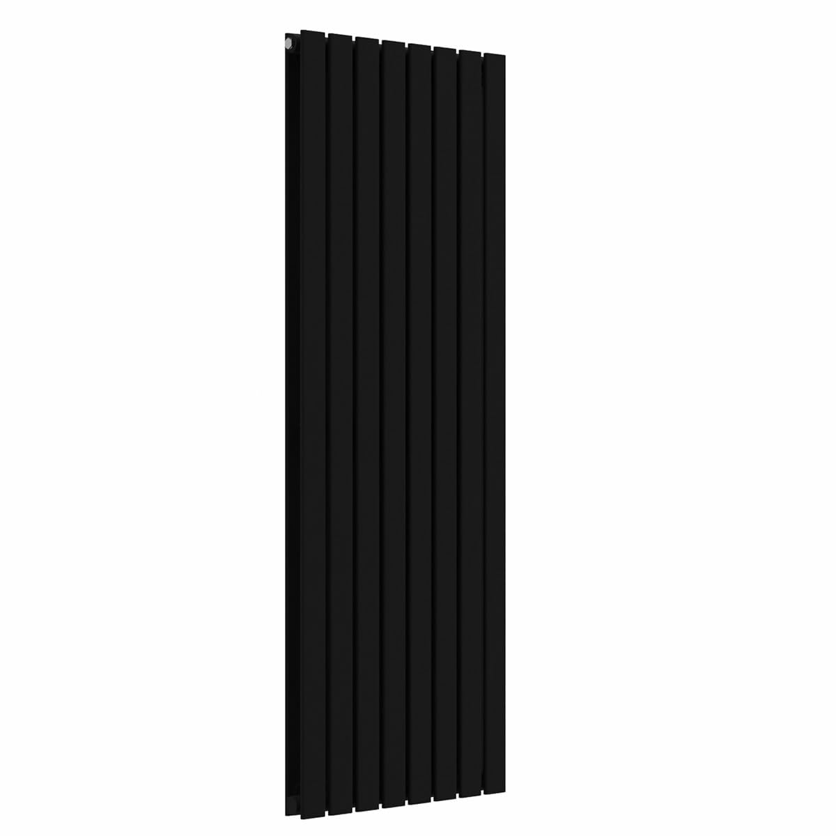 Lux Heat Black Flat Vertical Double Panel Designer Radiator 1600Mm (H) X 560Mm (W)