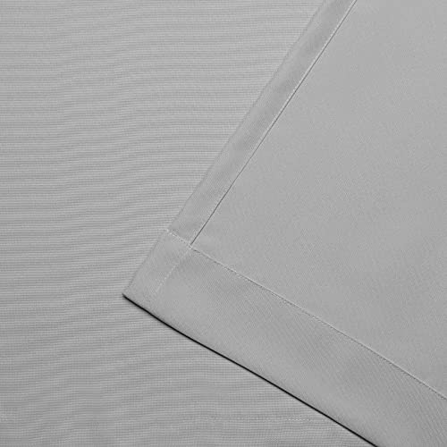 Exclusive Home Curtains In/Out Solid Velcro Tab Top Panel Pair, Cloud Grey, 54x84, 2 Piece, W 54" x L 84" (2 Panels) - Image 4