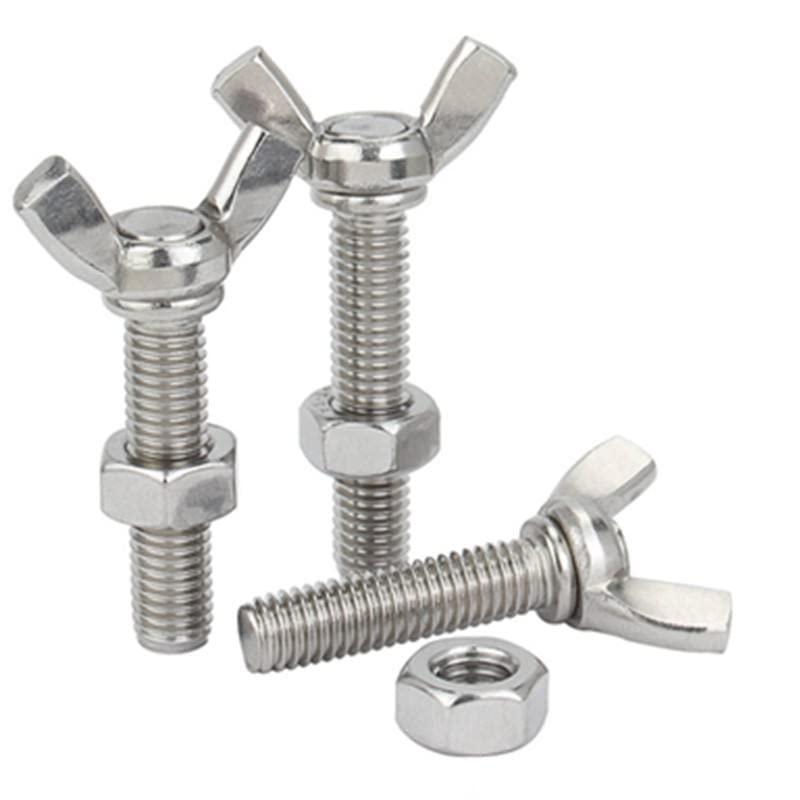 Rely®⇒VP INDUSTRIES (Combo Set -15 Pcs) M6x40 mm Butterfly Wing Nut Thread Screw with Hex Nut | Wing Screw Fasteners Butterfly + Nut for Joining Wood Boards, Cabinets, Cupboards,Chairs & Beds-image-26