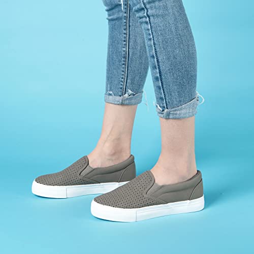 Image of JENN ARDOR Slip On Sneakers Women Comfortable Walking Slip On Shoes Women Memory Foam Womens Fashion Loafers for Women Casual Shoes for Women Flats