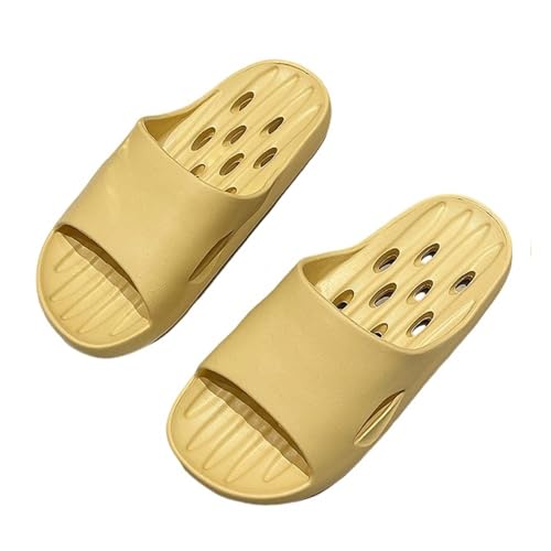Family EVA Shower Shoes Thick Sole Quick Dry Non-Slip Comfortable Bathroom Slippers for Men Women Dorm with Drain Holes