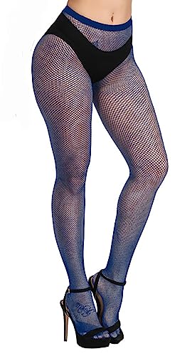 Image of CozyWow Fishnet Tights for Women, High Waist Footed Fishnet Stockings Soft and Stretchy, Womens Patterned Tights 10+ Colors