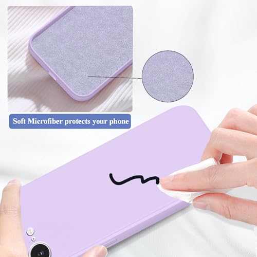 Coque iPhone 16e silicone violet pour un style joli et esthétique