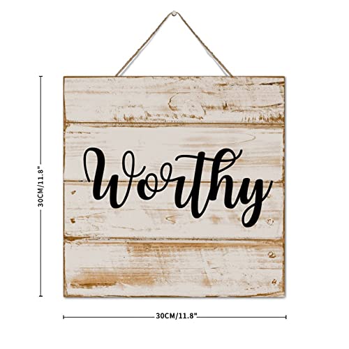 Plaque décorative en bois 30x30 cm pour étagère de chambre - 4