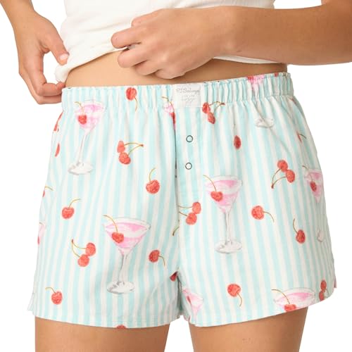 Bas de pyjama court en flanelle pour femme en coton doux