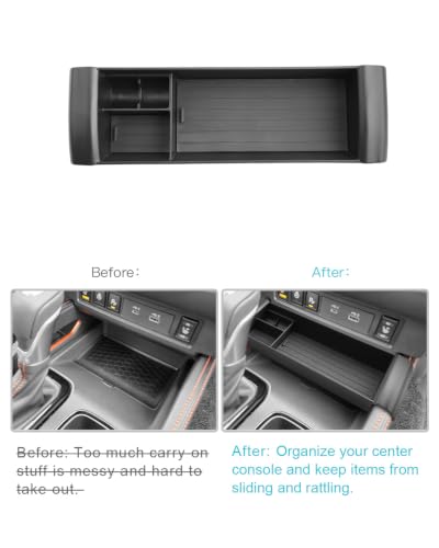Image of CDEFG for 2022-2026 Nissan Frontier Center Console Organizer Tray | for 2022-2025 2026 Nissan Frontier (S /SV /Pro-X /Pro-4X /SL) Truck Accessories Middle Console Tray Storage Box