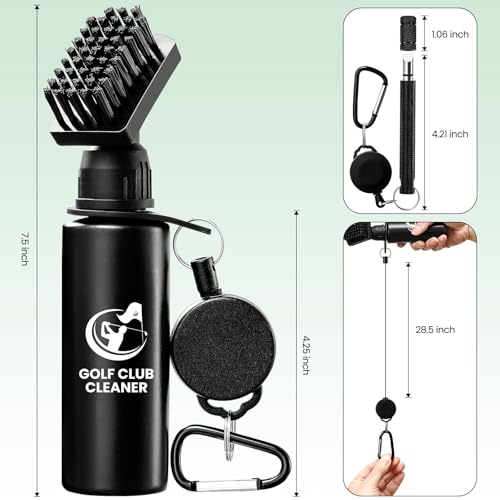 Golf Brush with Groove Sharpener Tool