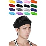 スポギア (大人から子供まで対応) ヘアバンド ヘッドバンド 汗止めバンド スポーツ サッカー ヘアーバンド メンズ レディース キッズ テニス (ブラック)