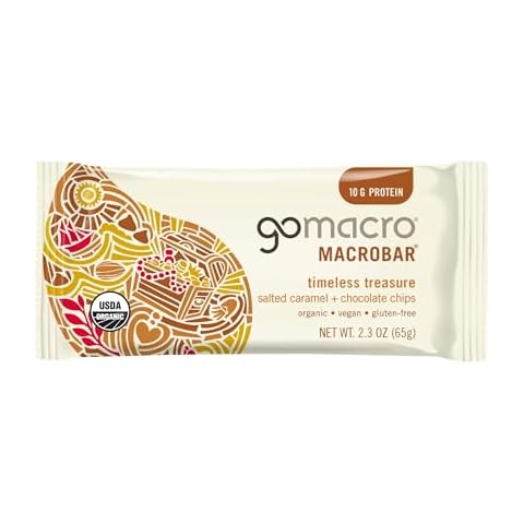 GoMacro Macrobar, Salted Caramel & Chocolate Chips, 2.3 Ounce Cover