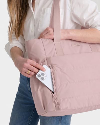 Image of NISHEL Travel Puffy Tote Bag For Women, Ultra-Lightweight Large Tote Purse For Office Day And a Short Weekend Getaway