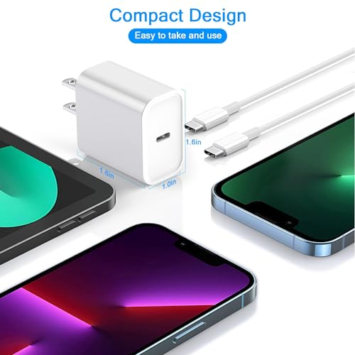 Image of Fast Charging for iPhone 16 15 Charger,2Pack 20W PD Fast iPhone 16 15 Charger with USB C to USB C Charging Cable Cord 3FT for iPhone 16 /16 Pro /16 Pro Max /15 /15 Plus /15 Pro /15 Pro Max,iPad Pro /Air /Mini