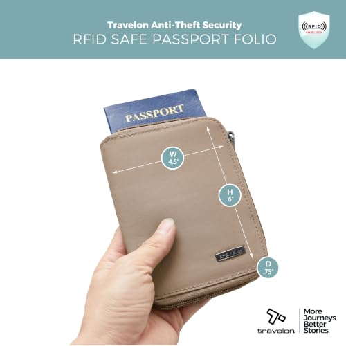 Image of Travelon RFID Blocking Passport Zip Wallet
