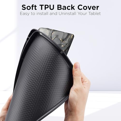 Image of Robustrion Case Cover for iPad Air 11 inch Cover M4 / M3 / M2 / iPad Air 5th Generation Cover /iPad Air 4th Generation with [Pencil Holder] for iPad Air 11 inch M4 M3 M2 /Air 4 5 10.9 inch - Ocean Black