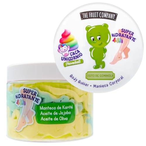 The Fruit Company Crema Corporal Osito de Gominola 300ml Manteca Corporal Super Hidratante Formula Vegana
