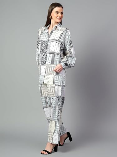 Image of KOTTY Women Cotton Blend Solid Co-Ord And Dress Set