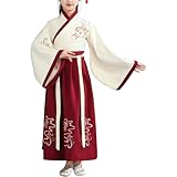 Robe Chinoise Enfant Hanfuu Costume Chinois Fille Garçon Robes Chinoise Traditionnelle Ancienne Déguisement Carnaval Cosplay Tenue Scène Arts Martiaux Ensemble Chemise Jupe Halloween Carnaval#3f5