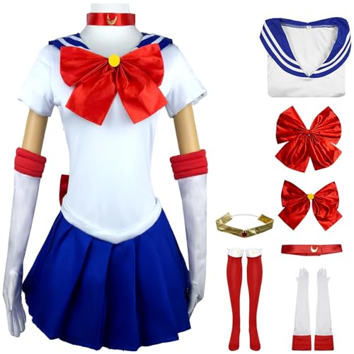 Cosplay Tsukino Usagi femme avec accessoires panoplie manga pour masquerade et fancy costume