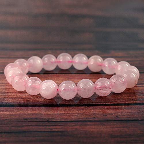 Image of Reiki Crystal Products Certified Natural Crystal Stone Round 10 mm Beads Bracelet for Men and Women | Reiki Charged Gemstone Jewellery Bracelet| Multiple Stone Variants Available