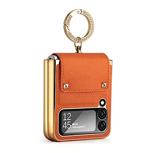 Housse cuir Samsung Z Flip4 protège charnière contre chutes et rayures