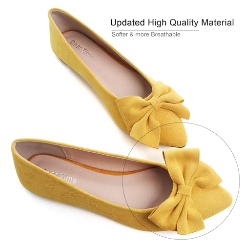 Image of Dear Time Women's Ballet Flats Dress Ballet Shoes Slip on for Office Work Comfortable Shoes