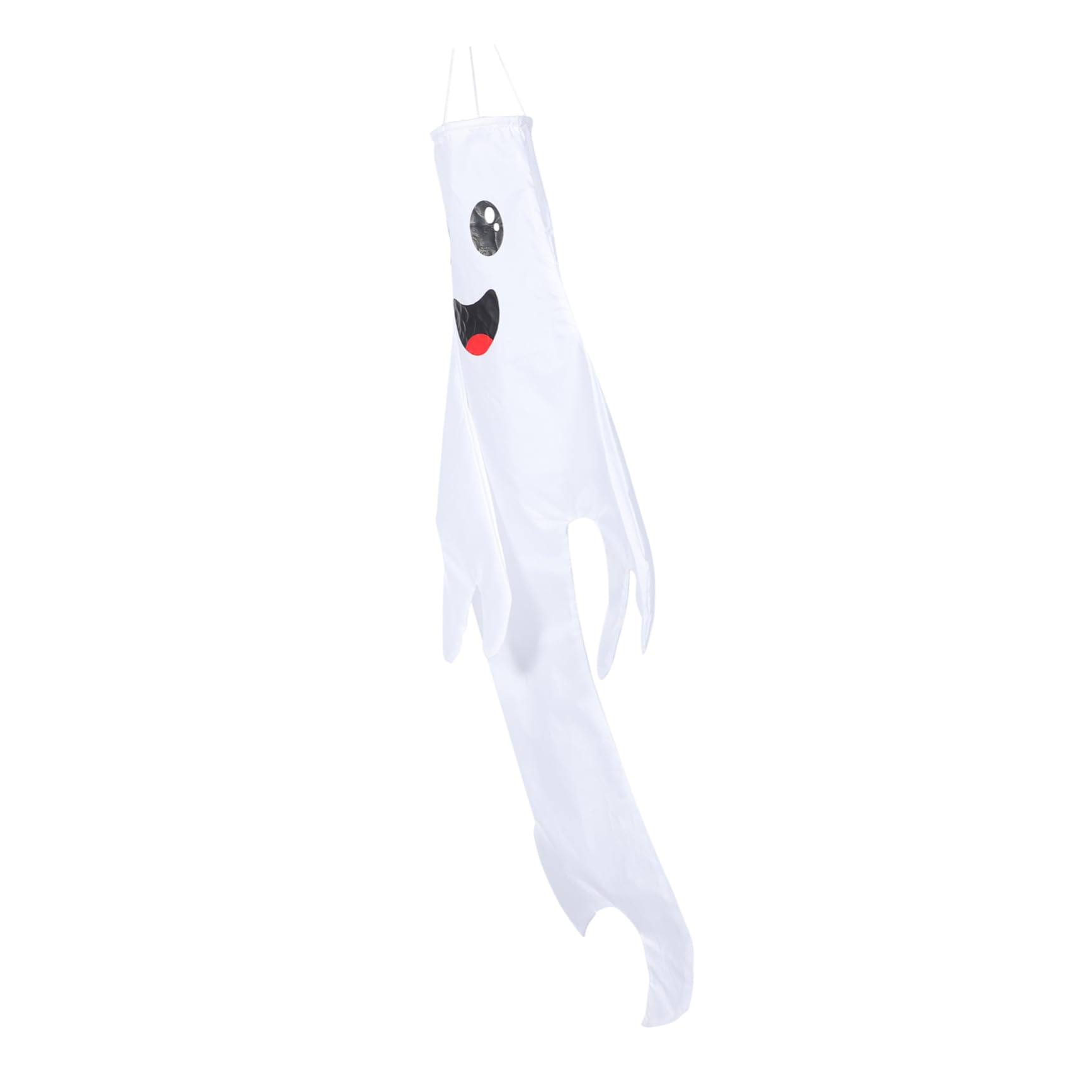 TOPPERFUN Halloween Ghost Windsock Flag Lightweight Hanging Garden Decoration for Outdoor Indoor Fun Halloween Wind Sock Design for