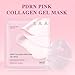 TWLBXMG PDRN Pink Jelly Gel Mask, Deep Collagen Overnight Face Mask, Hydrating Firming Moisturizing, Pore Minimizing Elasticity Plumping Korean Skincare, 5 EA Set