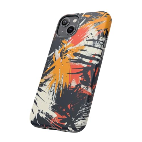 Coque rigide mate pour iPhone 14 Plus orange finition premium