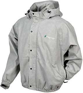 FROGG TOGGS Classic Pro Action Rain Jacket with Pockets, Cloud Grey, Size Medium