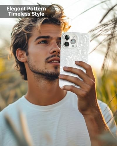 Coque iPhone 16 Pro magnétique perle blanche cadeau - 5