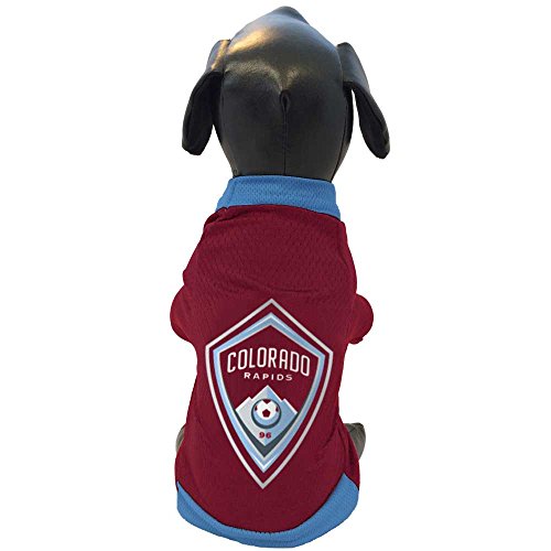 MLS Colorado Rapids Athletic Mesh Dog Jersey, Large, Maroon