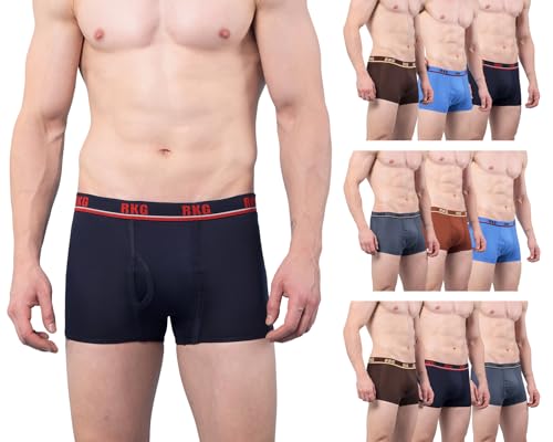Image of RKG Men's Cotton Trunks Soft & Breathable Innerwear | Comfortable Stretch Fit Everyday Underwear | Durable Elastic Waistband | from Dollar Brand