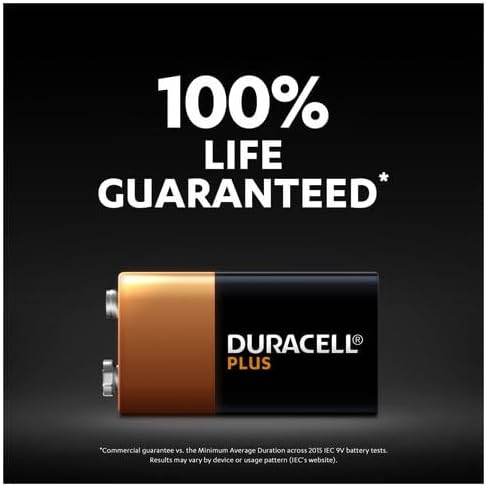 Miniatura 4 de CYOIDAI Duracell Plus Batería, 1 pieza, E-Block (bloque de 9 voltios), Plus-9V B1