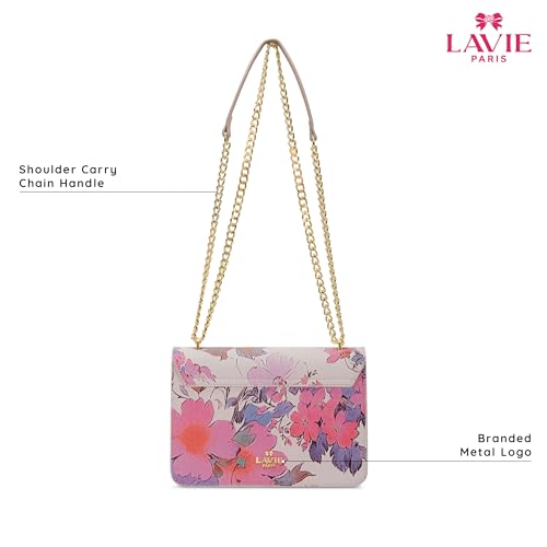 Image of LAVIE PARIS Women's Fluer Medium Flap Crossbody Sling Bag | Ladies Purse Handbag | Gift for Women