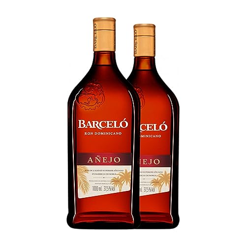 Ron Barceló Añejo Botella Misil 1 L (Caja de 2 Botella Misil de 1 L)